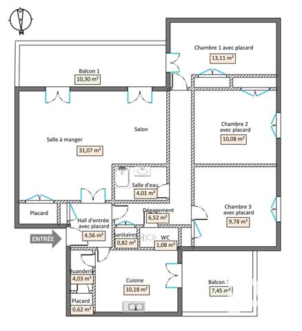 Location appartement 5 pièces 96 m² Salon-de-Provence