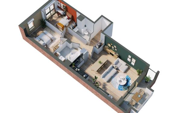 Appartement à vendre    3 pièces •  Berck