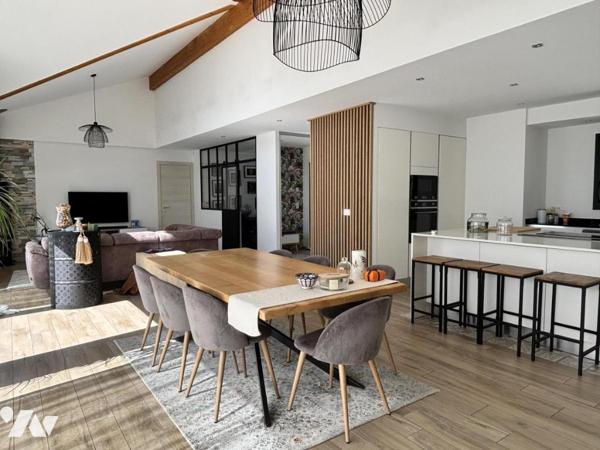 Villa contemporaine de plain‑pied – Vue panoramique massif Belledonne – 