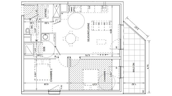 Appartement à vendre 3 pièces 63 m² Katzenthal