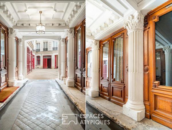 Duplex lumineux avec balcons et vue sur l’Église Saint-Vincent de Paul