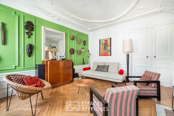 Duplex lumineux avec balcons et vue sur l’Église Saint-Vincent de Paul