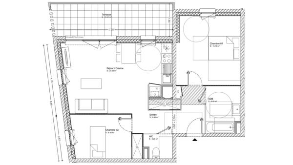 Appartement à vendre 3 pièces 66 m² Cournon-d'Auvergne