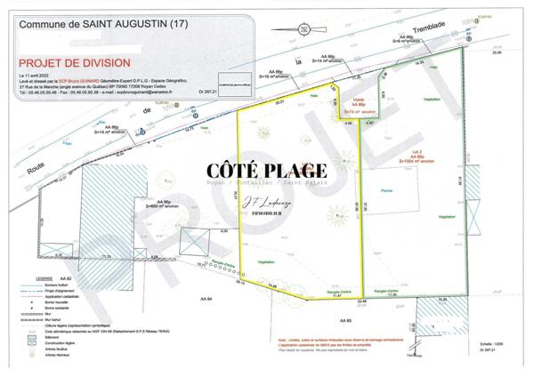Saint-Augustin (17570) TERRAIN A BÂTIR - SAINT AUGUSTIN