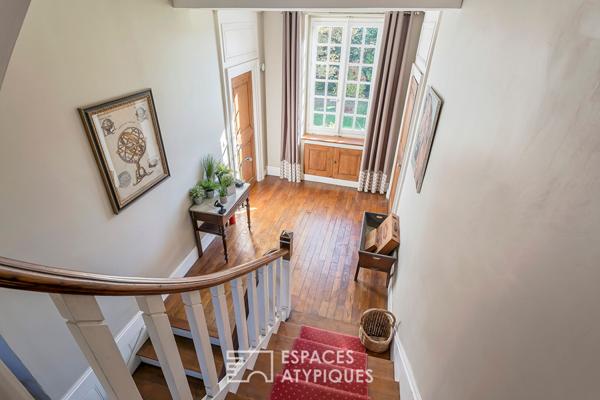 Élégance d’un clos du XVIIIe sur parc arboré avec piscine à Saint-Genis-Laval