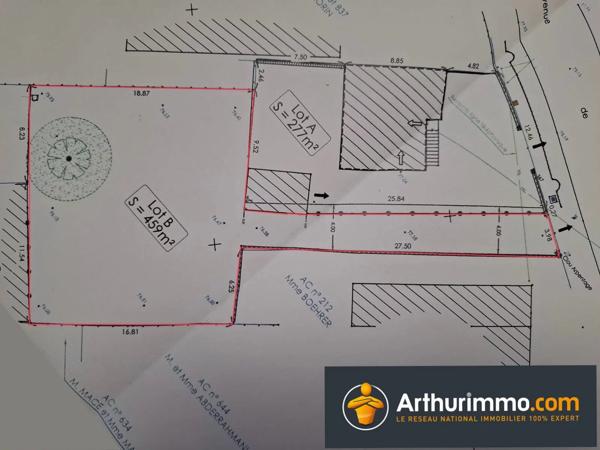 Vente Terrain 459 m2 à Mouroux