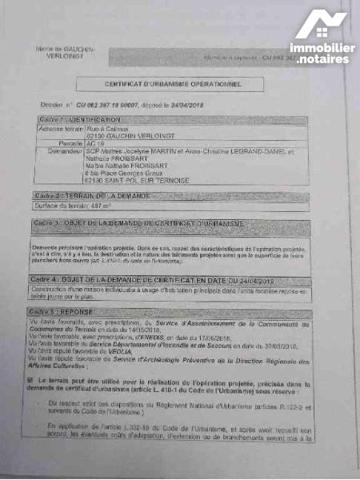 ACHAT : TERRAIN - Gauchin Verloingt - Pas-de-Calais (62)