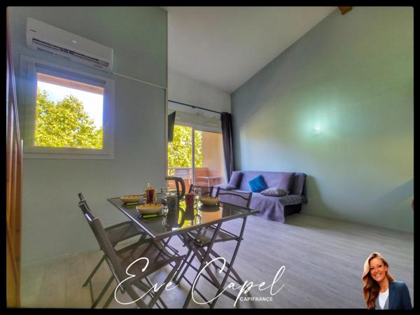 Appartement à vendre 3 pièces LE CAP D'AGDE (34), DUPLEX T3 - 400 m des plages - Vendu Meublé - dans résidence avec Piscine & Ascenseur