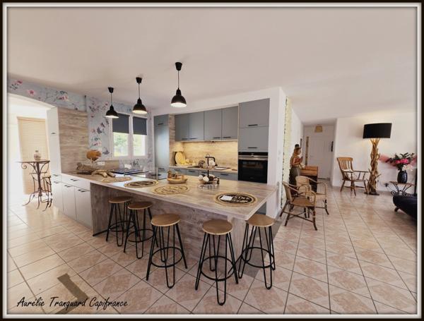 Maison à vendre 5 pièces LES EGLISES D'ARGENTEUIL (17) 154m² - terrain 700m²- 2 chambres + 1 suite parentale