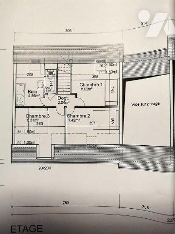 Maison contemporaine 3 chambres garage terrain
