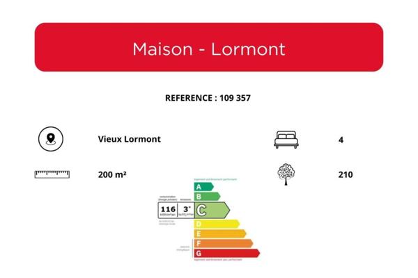 Maison à vendre 7 pièces de 200 m²