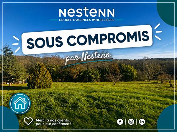 MERVILLA, magnifique terrain de 1684 m² avec vue dégagée