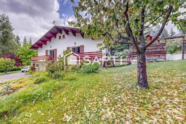 Maison de 103 m² avec terrasse,  garage en sous sol sur 1360m² de terrain cloturé