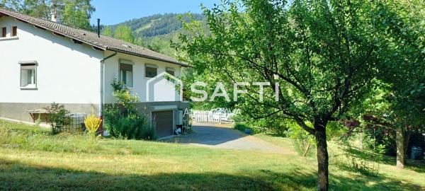 Maison de 103 m² avec terrasse,  garage en sous sol sur 1360m² de terrain cloturé