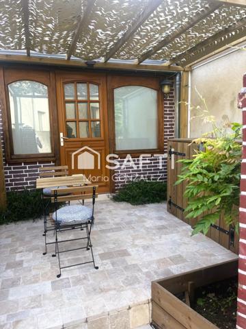 Maison 2 ch, rénovée, terrasse, tram à pied