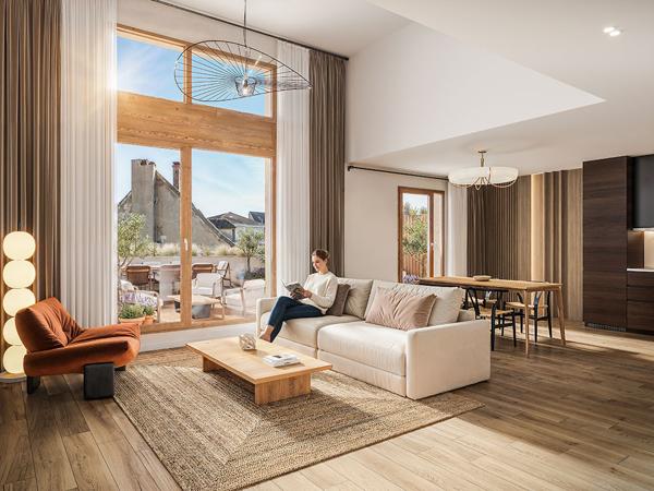 appartement  2 pieces sur ile saint Laurent  Rive de Genise 2