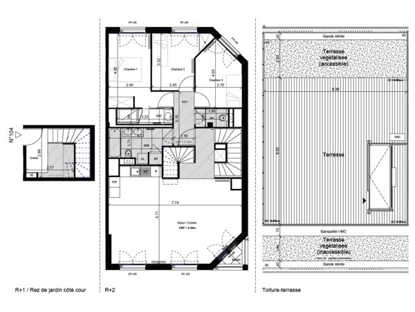 Appartement 4 pièces de 93.74 m² - Saint-Germain-en-Laye