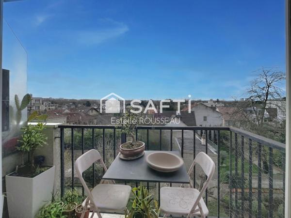 Appartement T3 lumineux, balcon vue dégagée calme