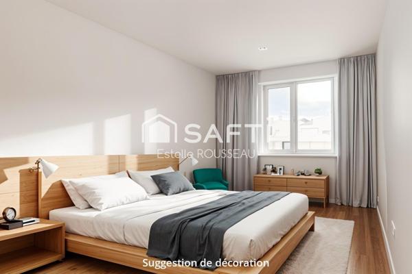 Appartement T3 lumineux, balcon vue dégagée calme