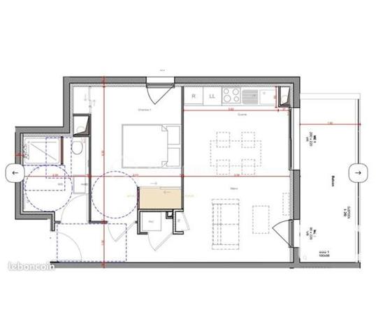 Appartement de 41,11 m²