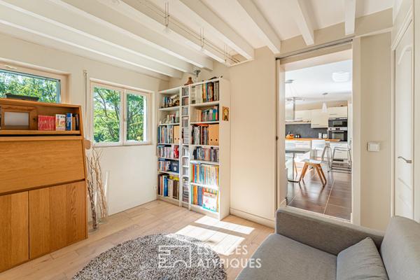 Maison en bord de Seine avec terrasses et jardin bucolique
