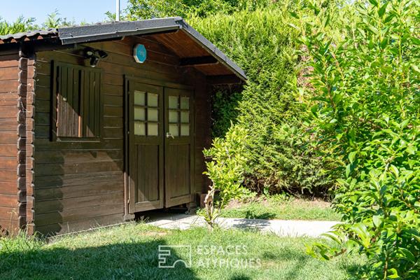 Maison en bord de Seine avec terrasses et jardin bucolique