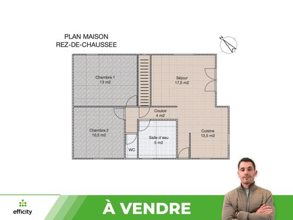 Maison 5 pièces - 65 m²
