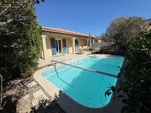 A VENDRE 13120 GARDANNE MAISON DE PLAIN PIED DE TYPE 4 DE 93 M2 TERRAIN 500M2 PISCINE ET GARAGE