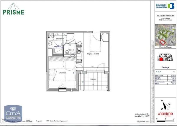 Appartement à louer 2 pièces 35.79m² Clermont-Ferrand (63000)