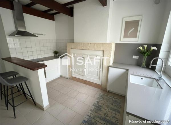 Maison de ville 2 pièces 46m² avec jardin