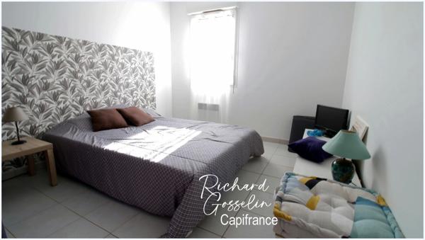 Appartement T3, lumineux, climatisé avec garage et terrasse