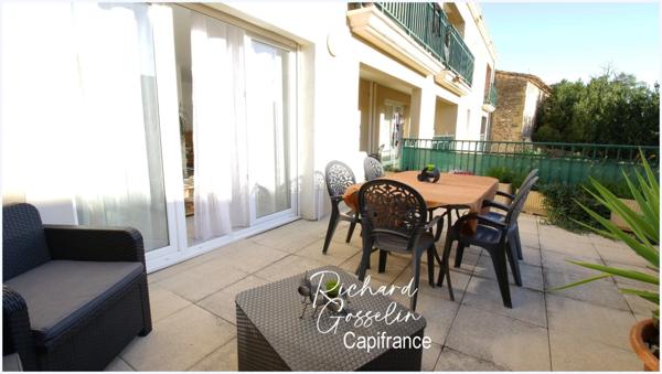 Appartement T3, lumineux, climatisé avec garage et terrasse