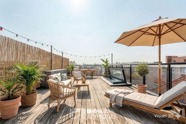 Maison d’architecte avec patio et rooftop