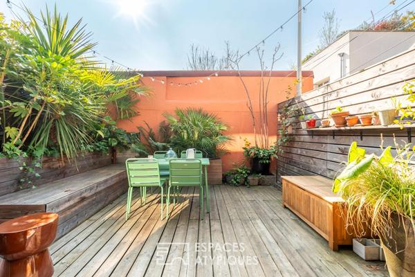 Maison d’architecte avec patio et rooftop