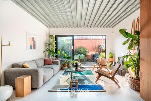 Maison d’architecte avec patio et rooftop