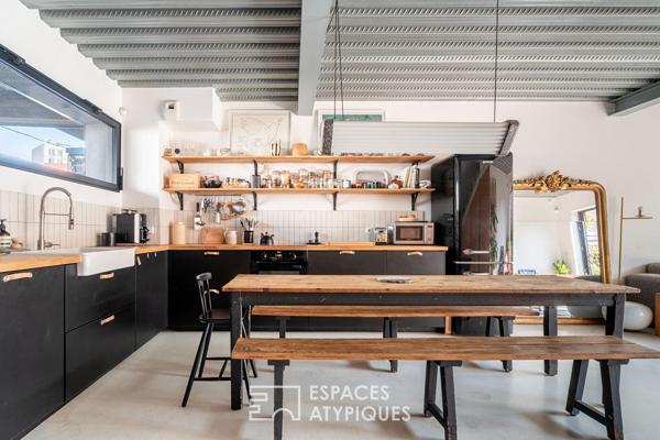 Maison d’architecte avec patio et rooftop