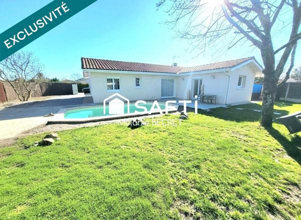 Maison 5 pièces au calme avec quatre chambres et piscine à Biganos