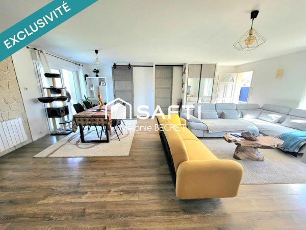 Maison 5 pièces au calme avec quatre chambres et piscine à Biganos