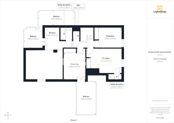 Vente Appartement 5 pièces de 125m² - 94700 Maisons-Alfort