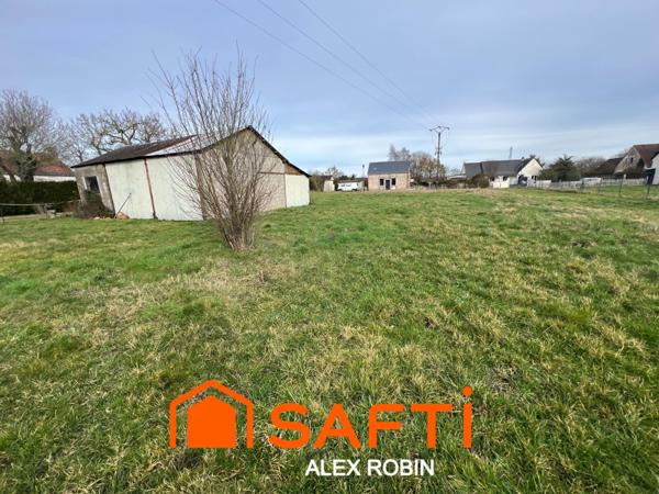 Terrain à bâtir de 1511 m² avec hangar