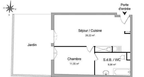 Location Appartement 2 pièces 45.83 m² - Corbeil-essonnes 91100