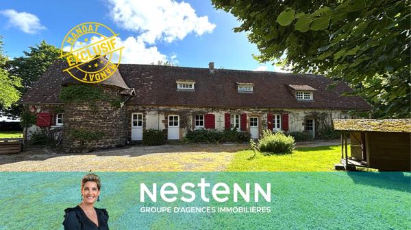 Fermette de caractère près du Mans ? Maison 201 m², dépendances et terrain de 1,1 hectare