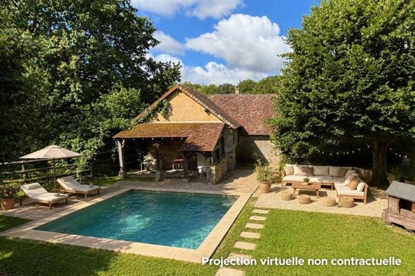 Fermette de caractère près du Mans ? Maison 201 m², dépendances et terrain de 1,1 hectare