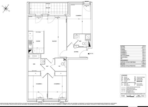 Appartement T4 de standing- Quartier Malassis - Beethoven