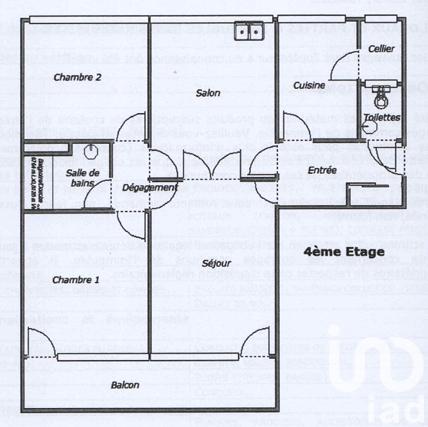 Appartement à vendre 4 pièces 88 m² Metz