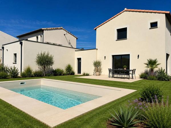 Villa 4 pièces de 96 m² avec garage et piscine sur 355 m² de terrain