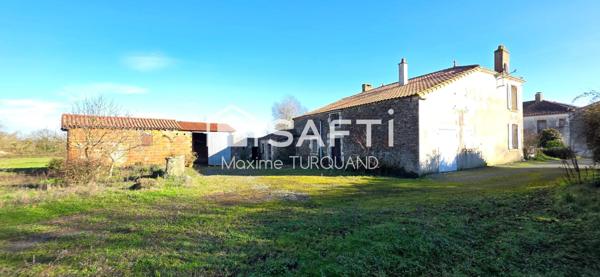 Maison d'habitation 107m², 2/3 chambres, 1hectare de terrain + dépendances