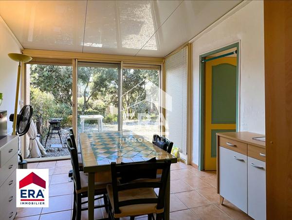 Bastidon domaine naturiste Bélézy type B2 avec jardin et véranda