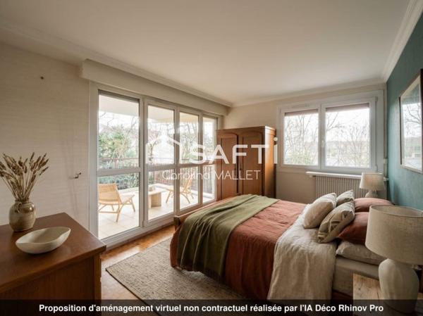 Appartement T3 proche centre ville, lumineux, sans vis à vis avec 25 m² de terrasses orientées sud