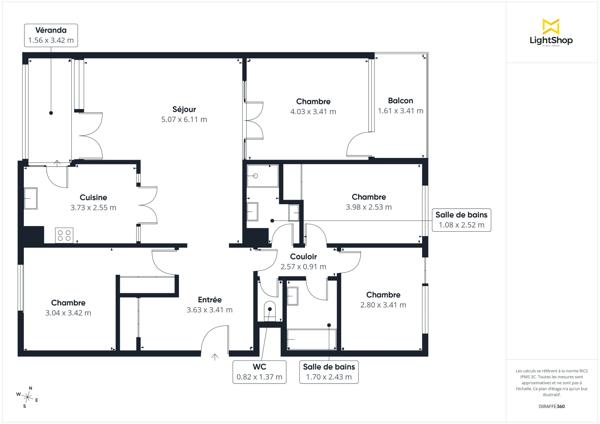 Appartement 5 pièces - 106 m² avec balcon, loggia, place de parking et cave - Rue Danton, Le Kremlin-Bicêtre